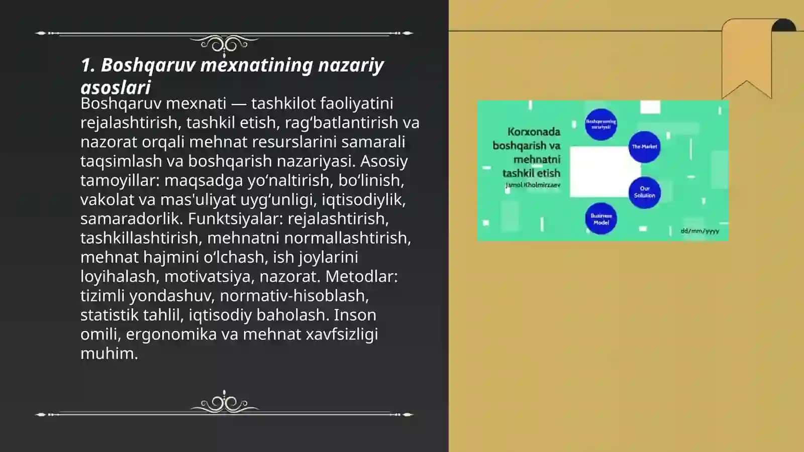 Boshqaruv mexnatini tashkil qilish 3