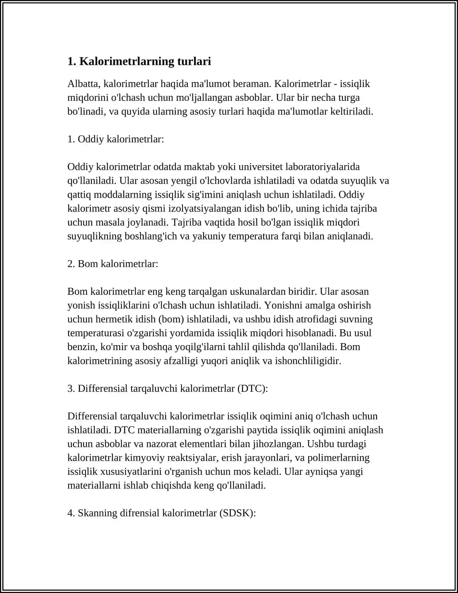 KALORIMETR TURLARI VA ISHLATILISHI 3