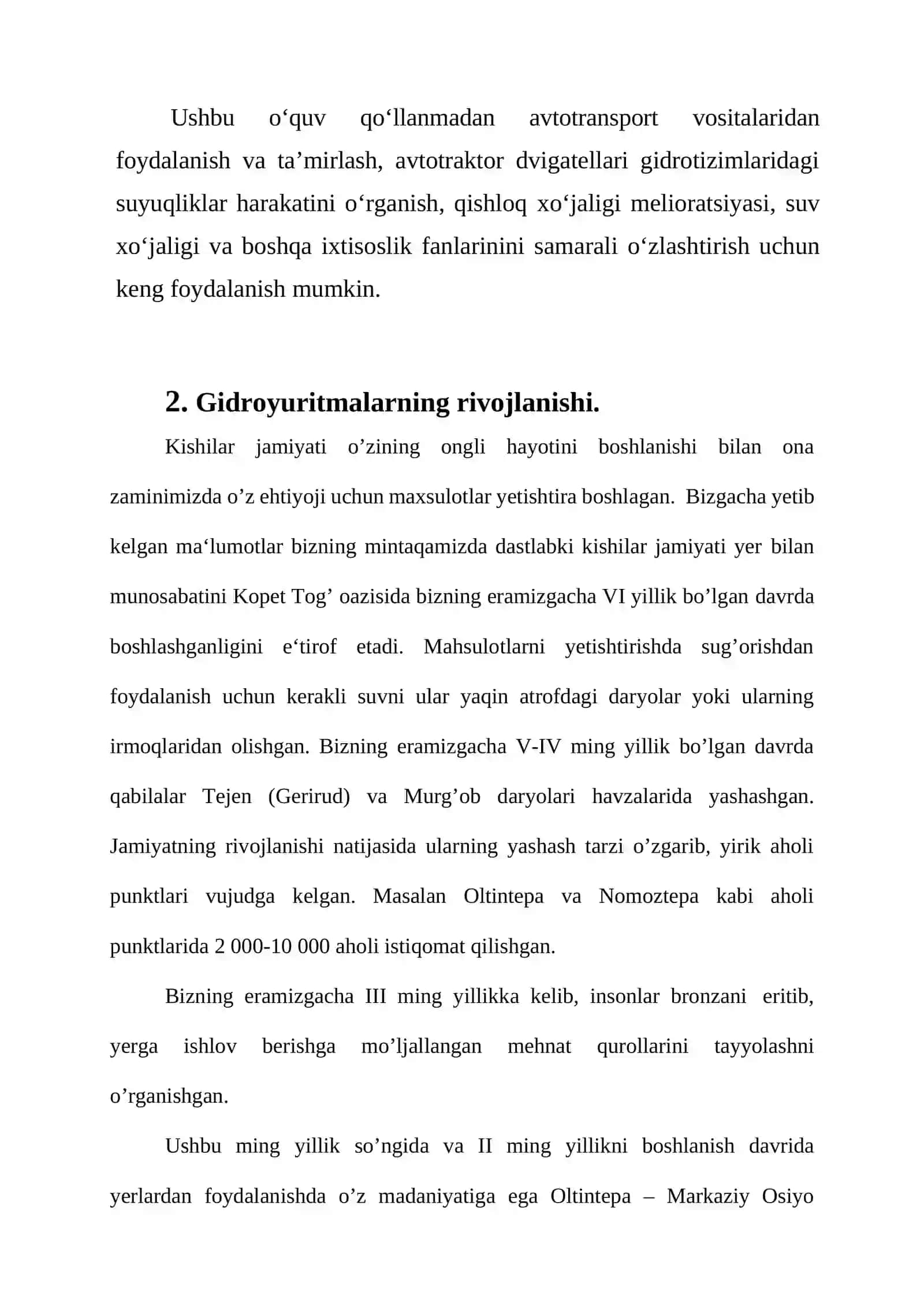 Gidravlika haqida umumiy ma’lumot 3
