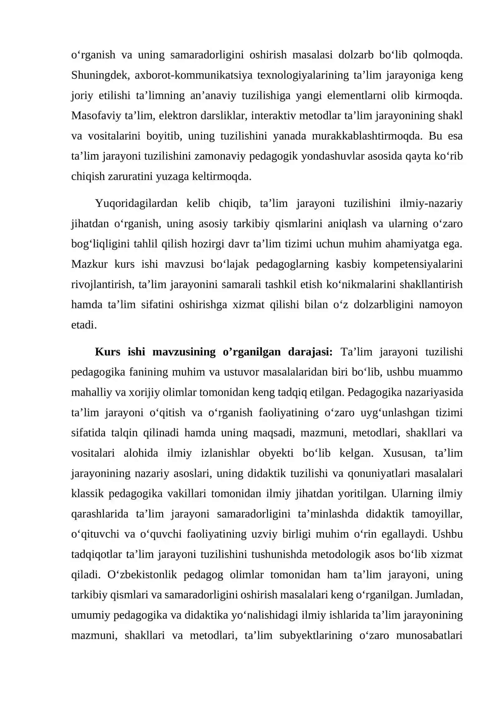 Ta’lim jarayoni tuzilishi 3