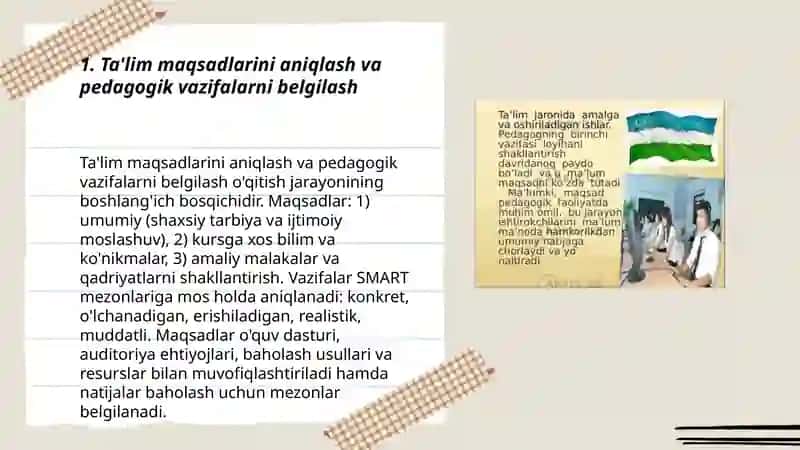 Yaxlit pedagogik jarayon bosqichlari 3