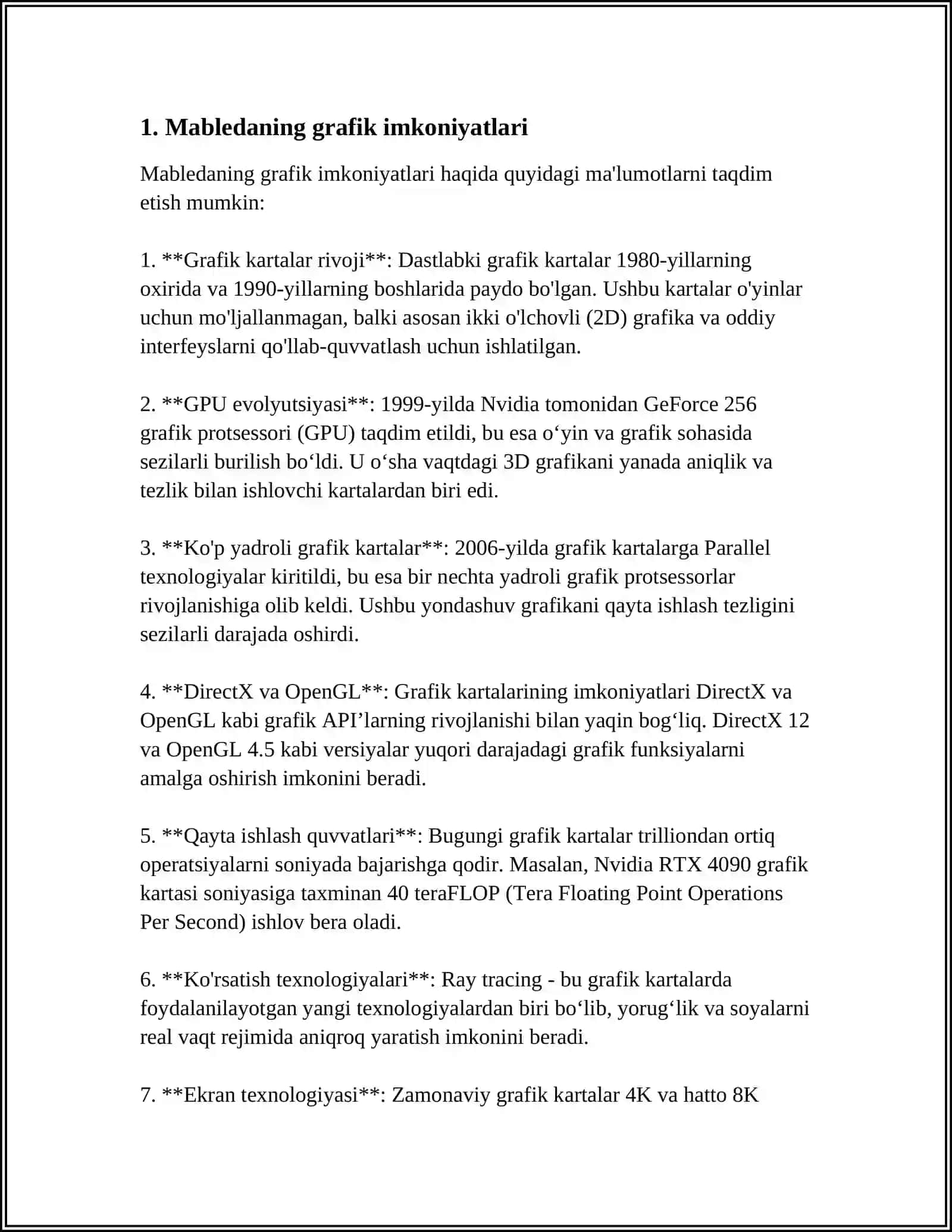 MAPLEDA GRAFIK PAKETLARNI IMKONIYATLARI 3