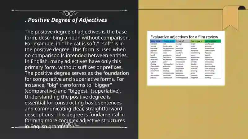 Positive Degree of Adjectives 3