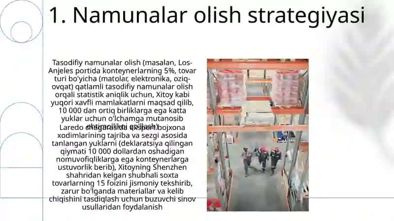 Namunalar olish strategiyasi 3