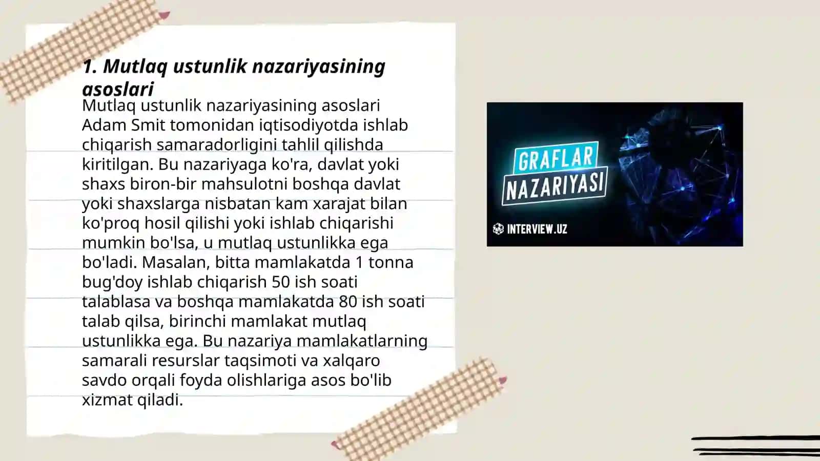 Mutlaq ustunlik nazariyasi 3