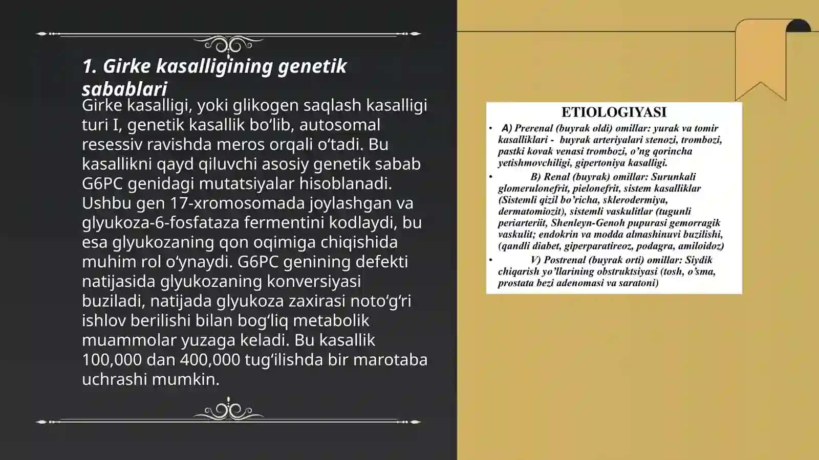Glikogenozlar Girke va Pompe kasalliklari 3