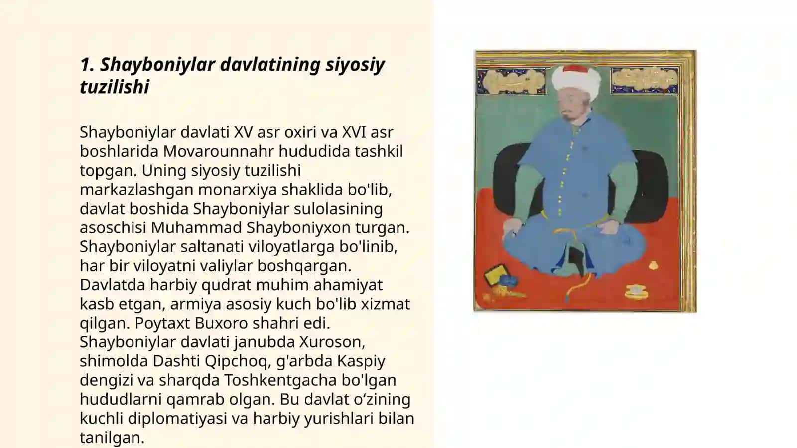 Shayboniylar davlatida mahalliy boshqaruv tizimi 3