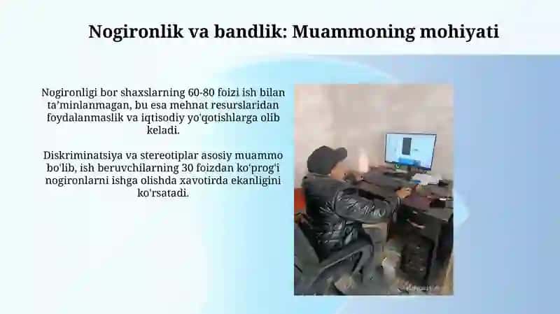 Nogironlar bandligi 3