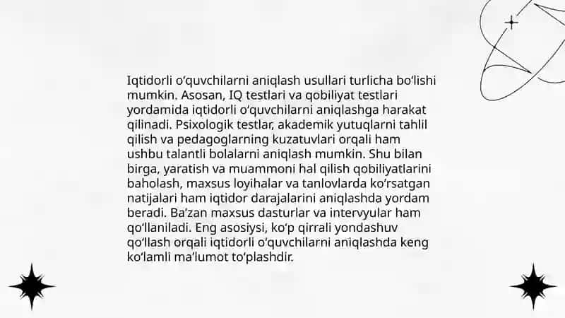 Iqtidorli O'quvchilar Bilan Ishlash 3