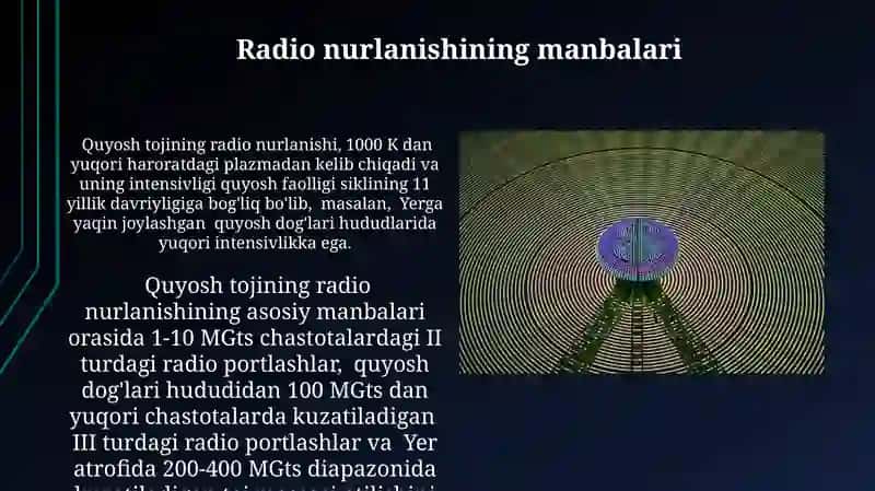 Quyosh toji va uning radionurlanishi 3