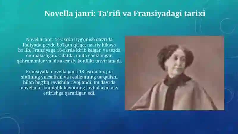 Fransuz novellasi: Ta'rif, Tarix va Xususiyatlar 3