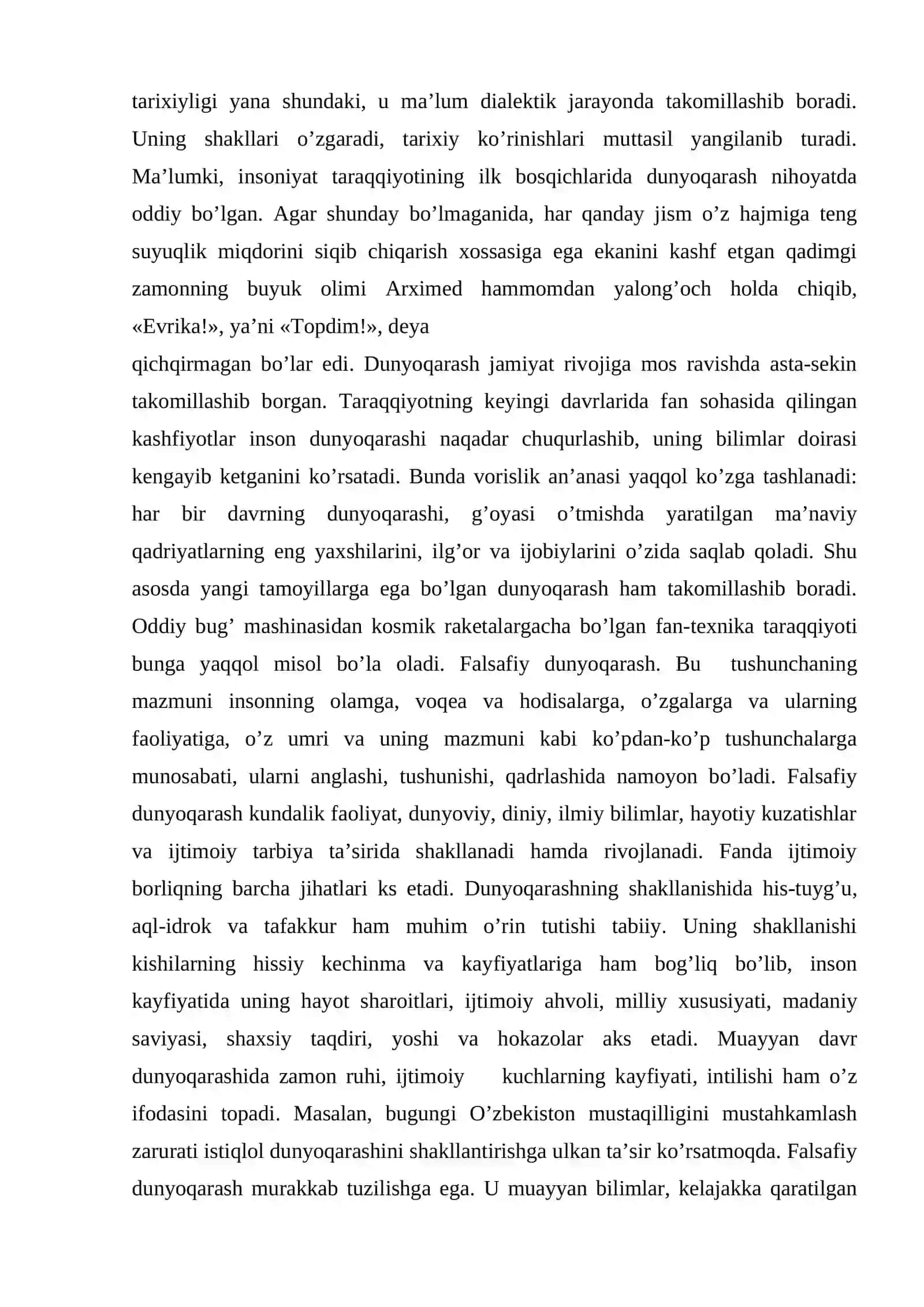 Falsafiy dunyoqarash,uning xususiyatlari va asosiy tamoyillari 3