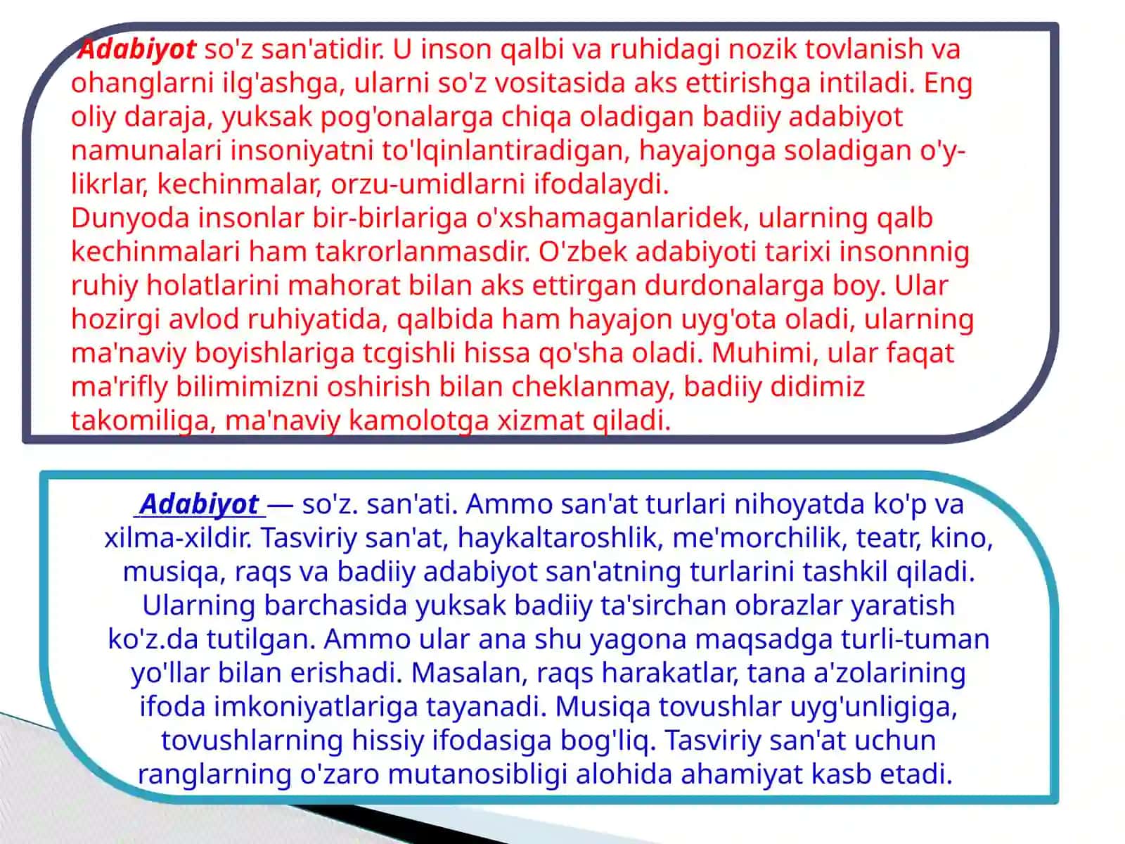 Adabiyot Shunoslik Nazariyasi 3