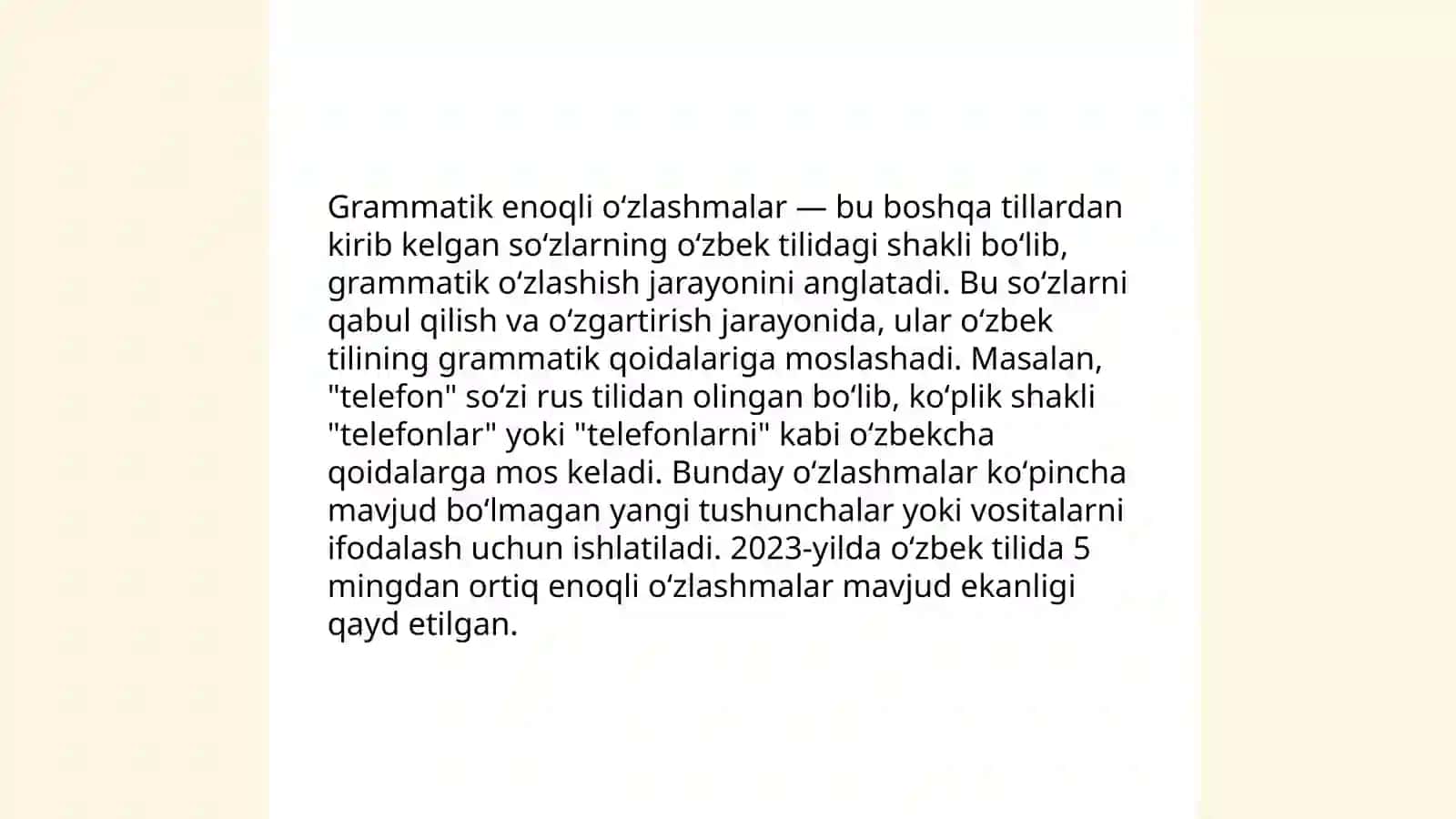 Grammatik mahorat boʻyicha til materiallarini tahlil qilish 3