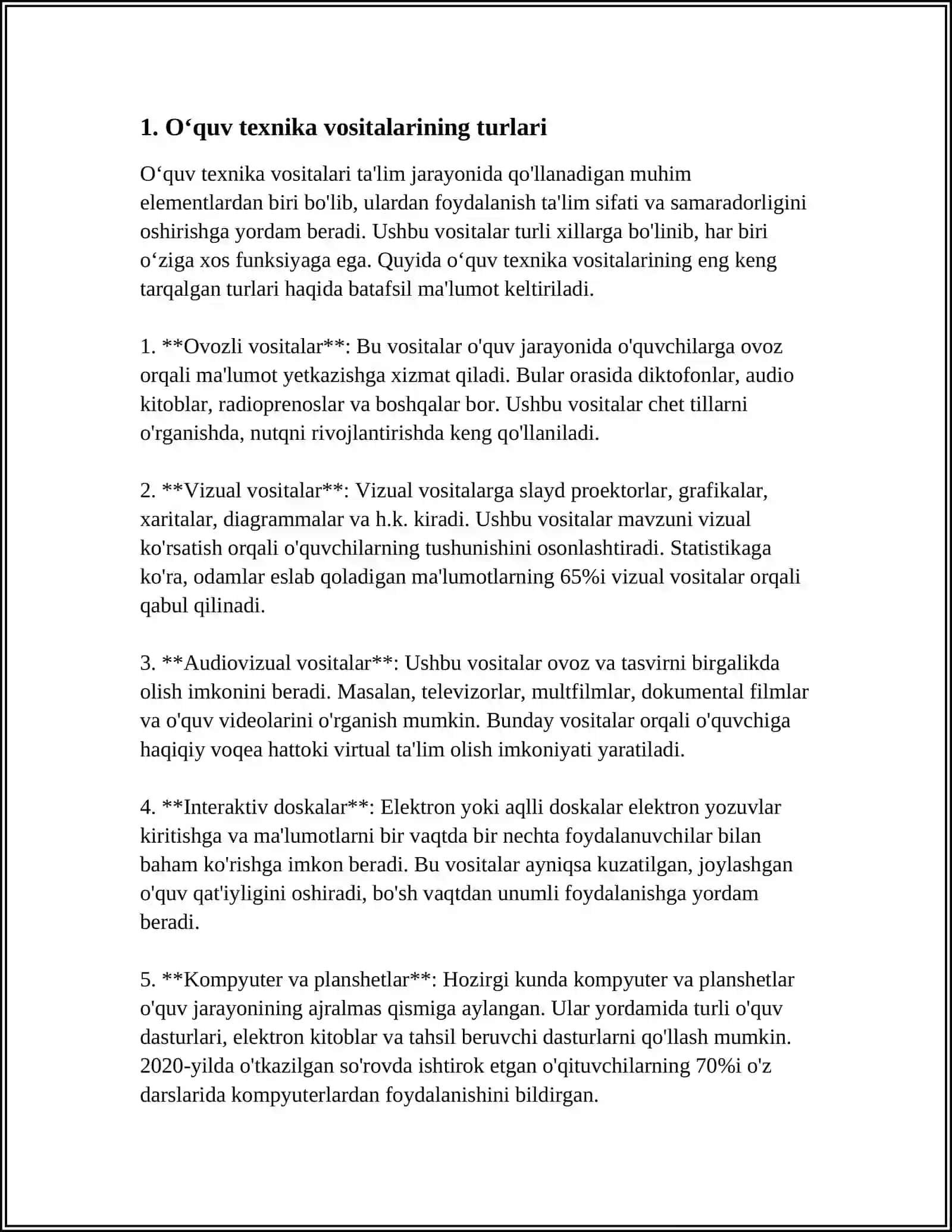 OʻQUV TEXNIKA VOSITALARI 3
