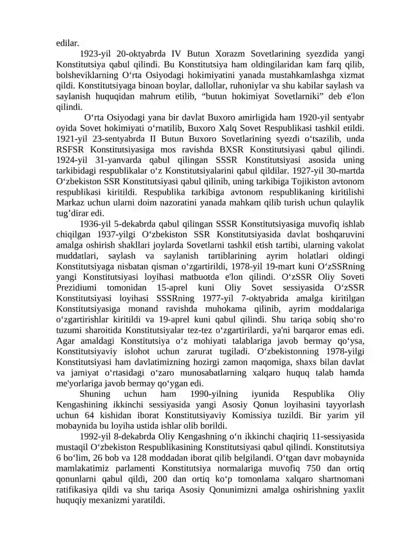 “Yangi tahrirdagi O‘zbekiston Respublikasi Konstitutsiyasi” 3