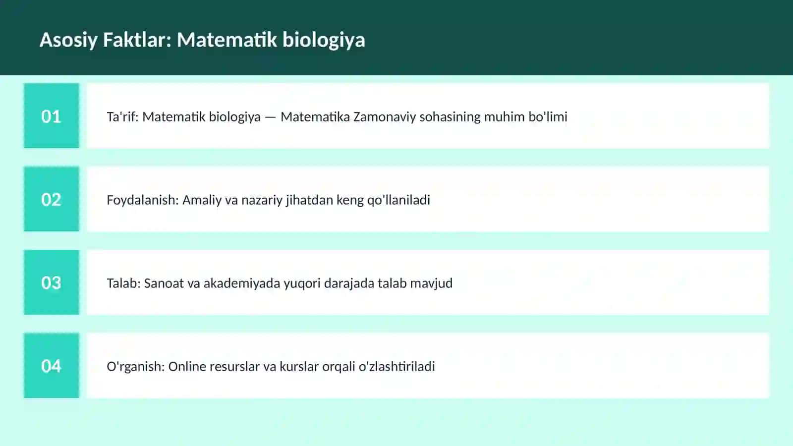Matematik biologiya 3