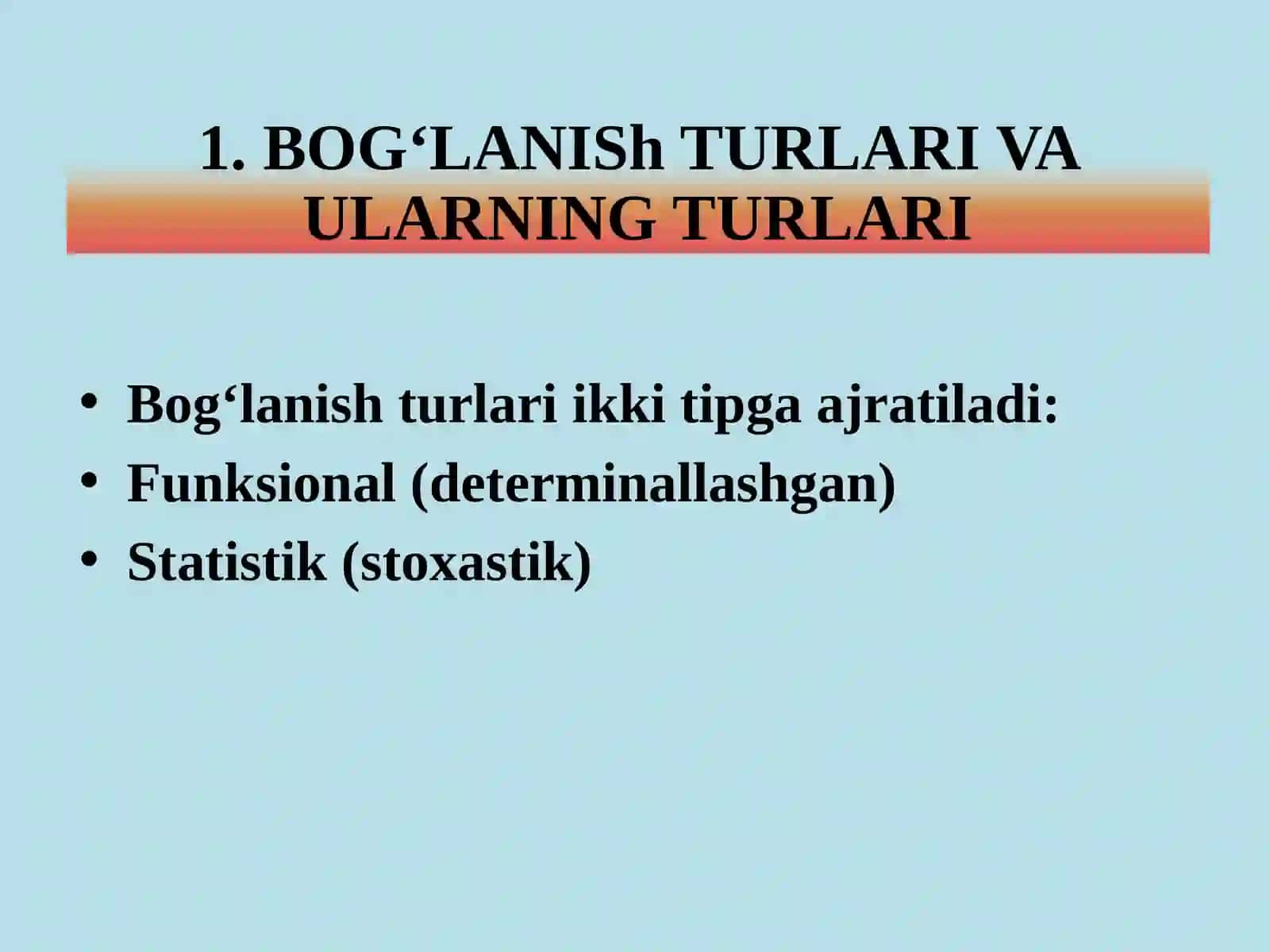 KORRELYATSION VA REGRESSION TAHLIL 3