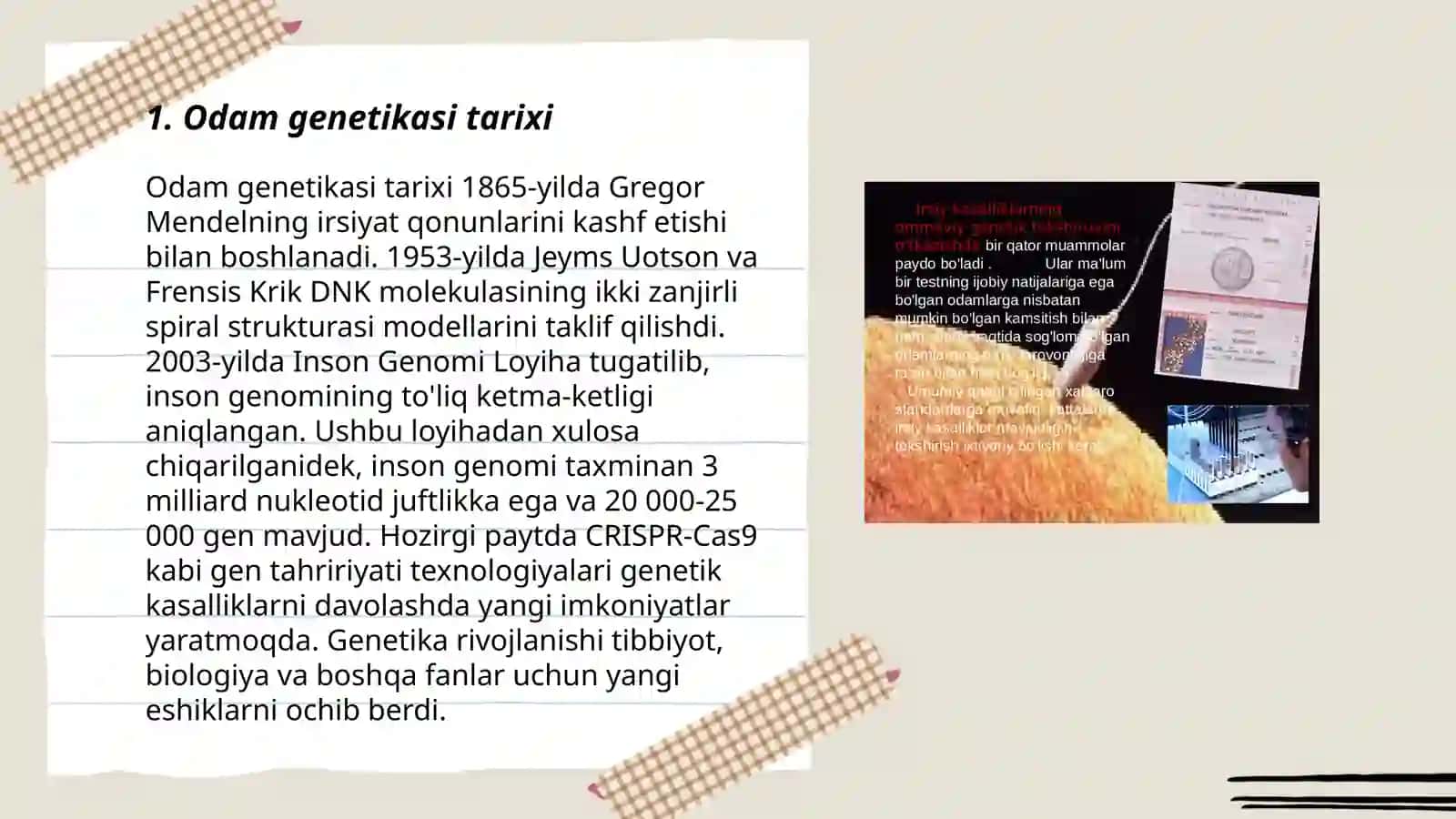 Odam genetikasi va uni o'rganish metodlari 3