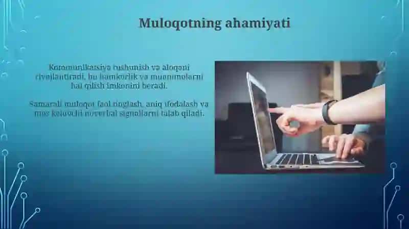 Muloqot texnikasi va usullari 3