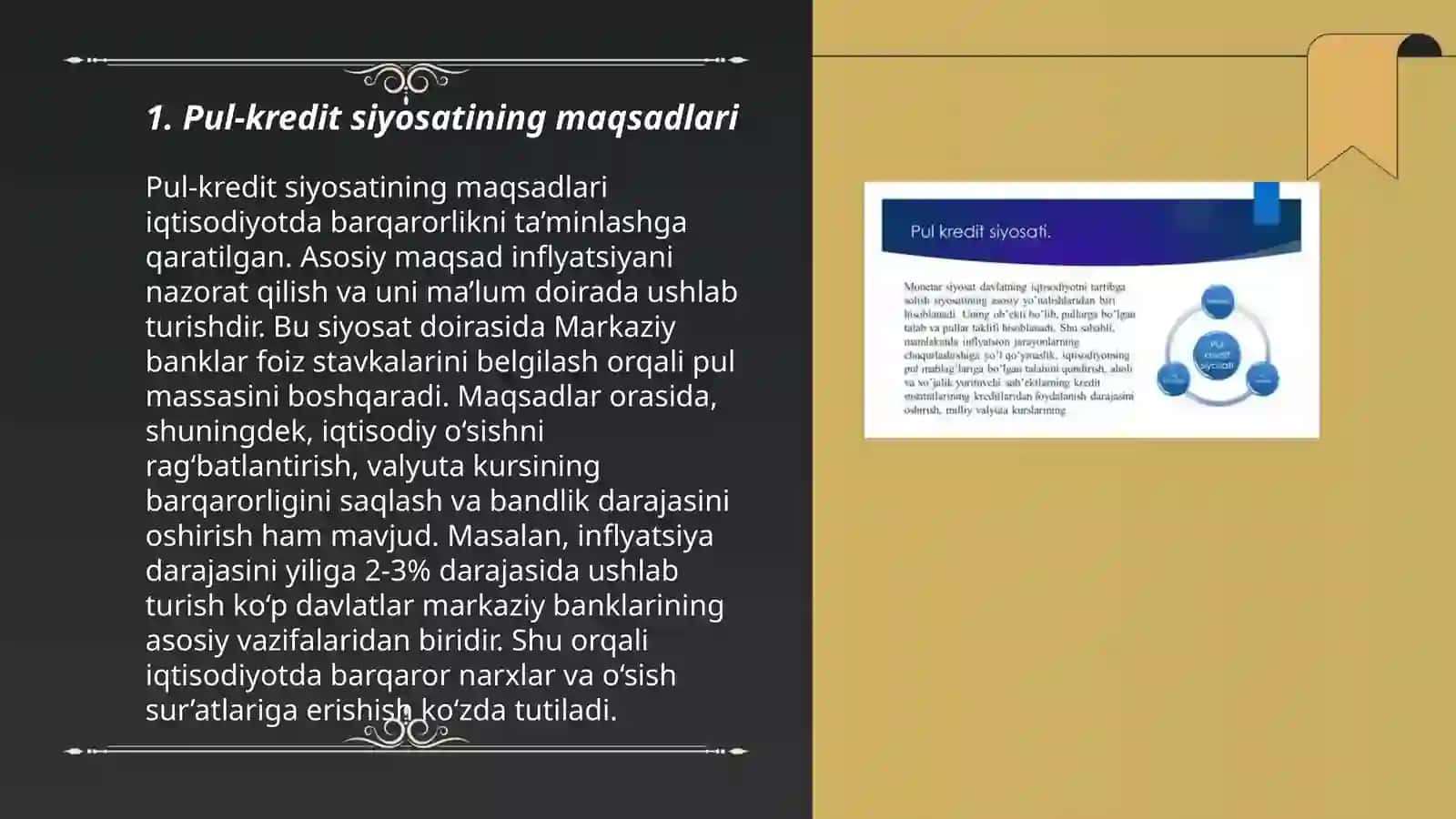 Pul Kredit Siyosati 3