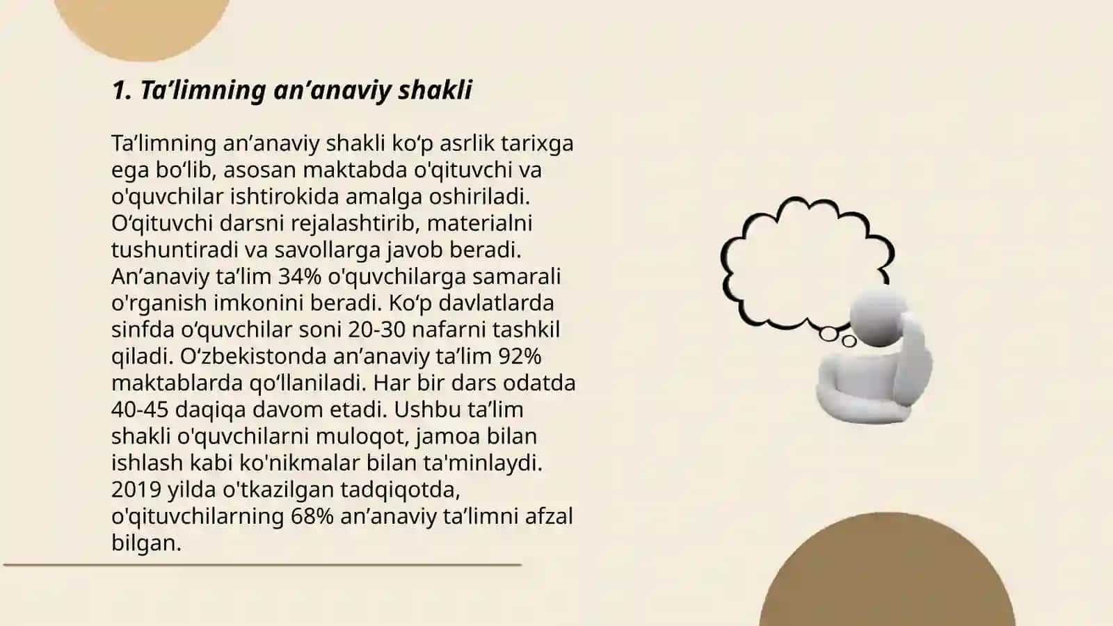 Taʼlim turlari va taʼlimni tashkil etish shakllari 3