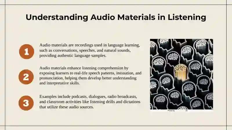 Audio materials in language learning 3