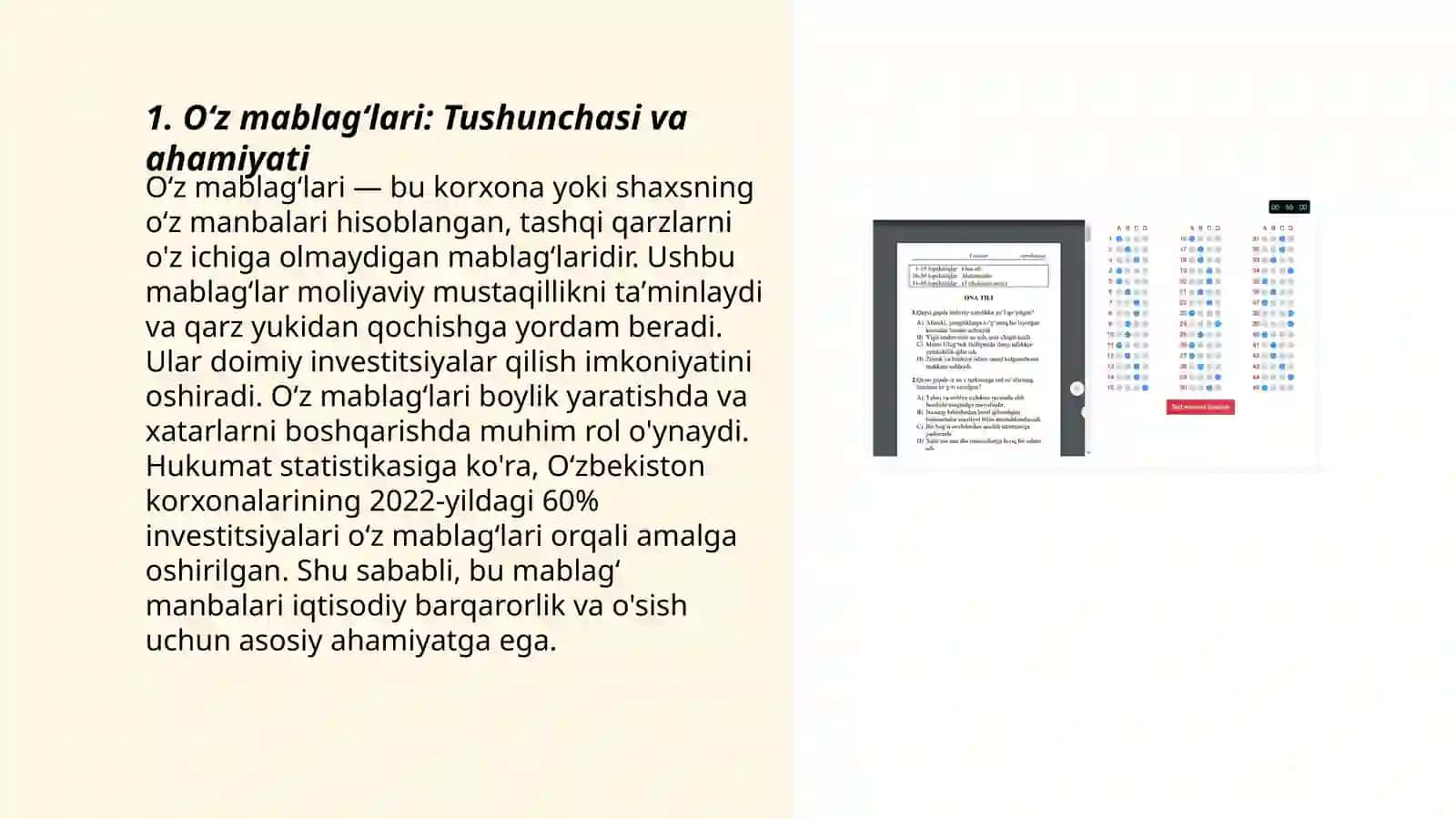 Korxonalarni moliyalashtirishning oʻz manbalari 3