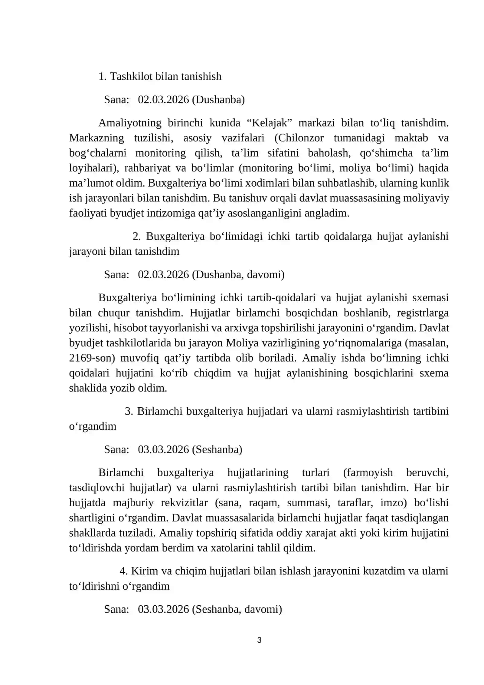 MALAKAVIY AMALIYOTI 3