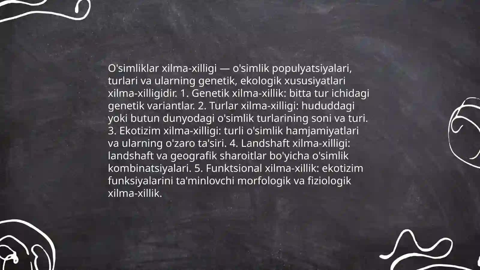 O'simliklar xilma-xilligi 3