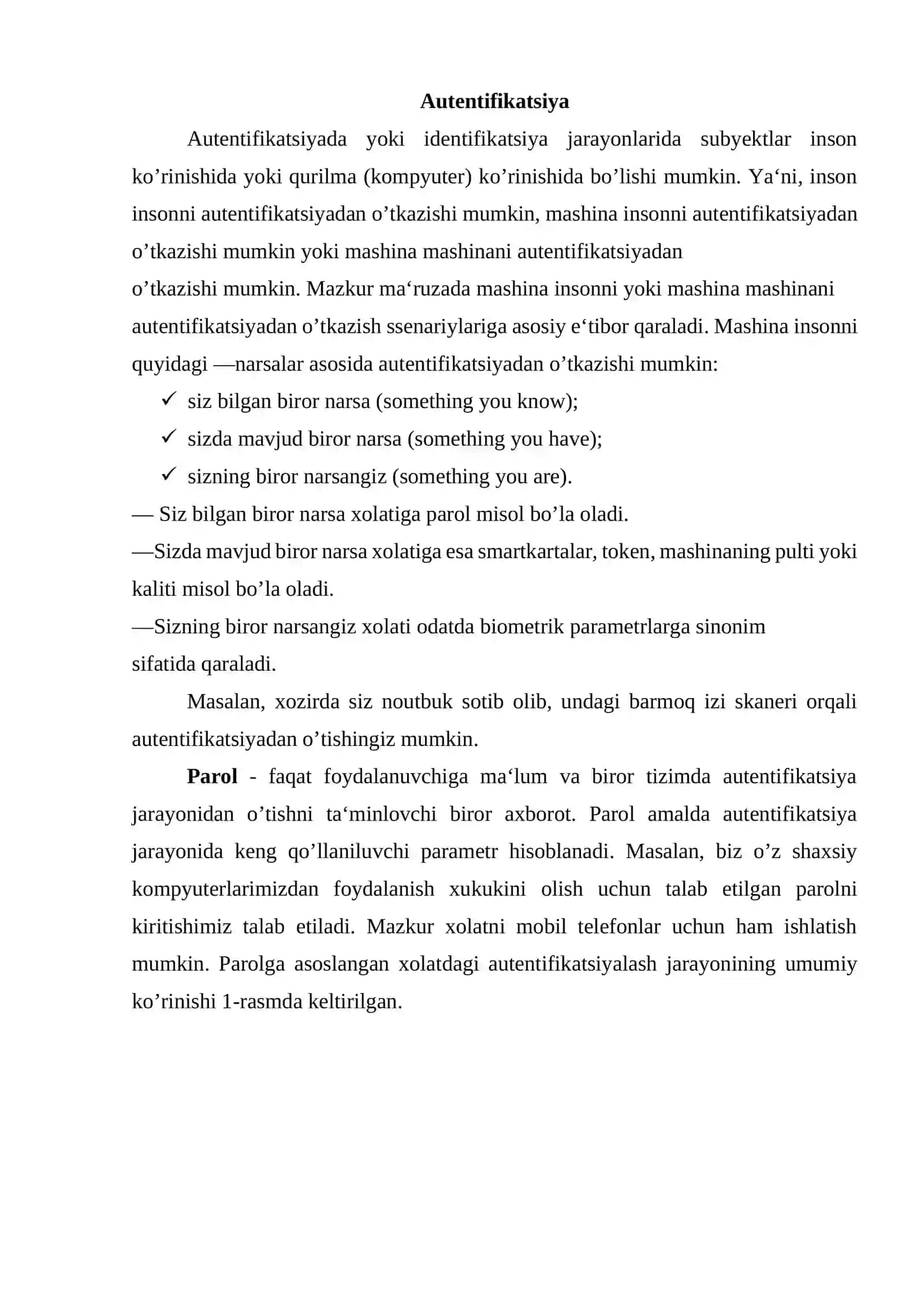 Identifikatsiya, autentifikatsiya, avtorizatsiya 3