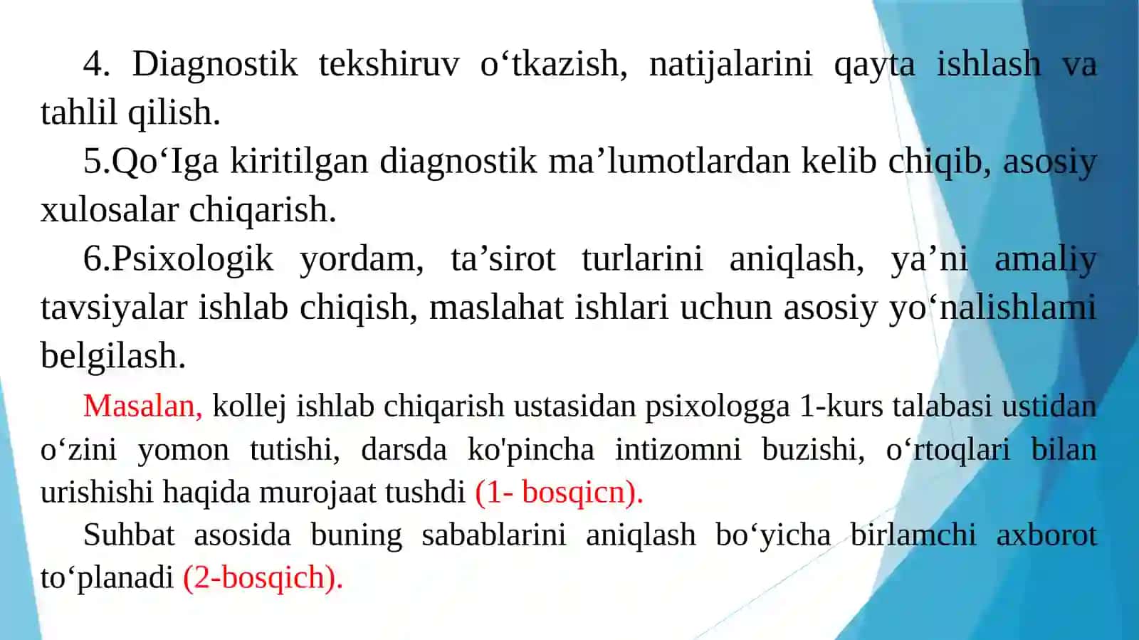 Psixodiagnostik tekshiruv va tadqiqotlar 3