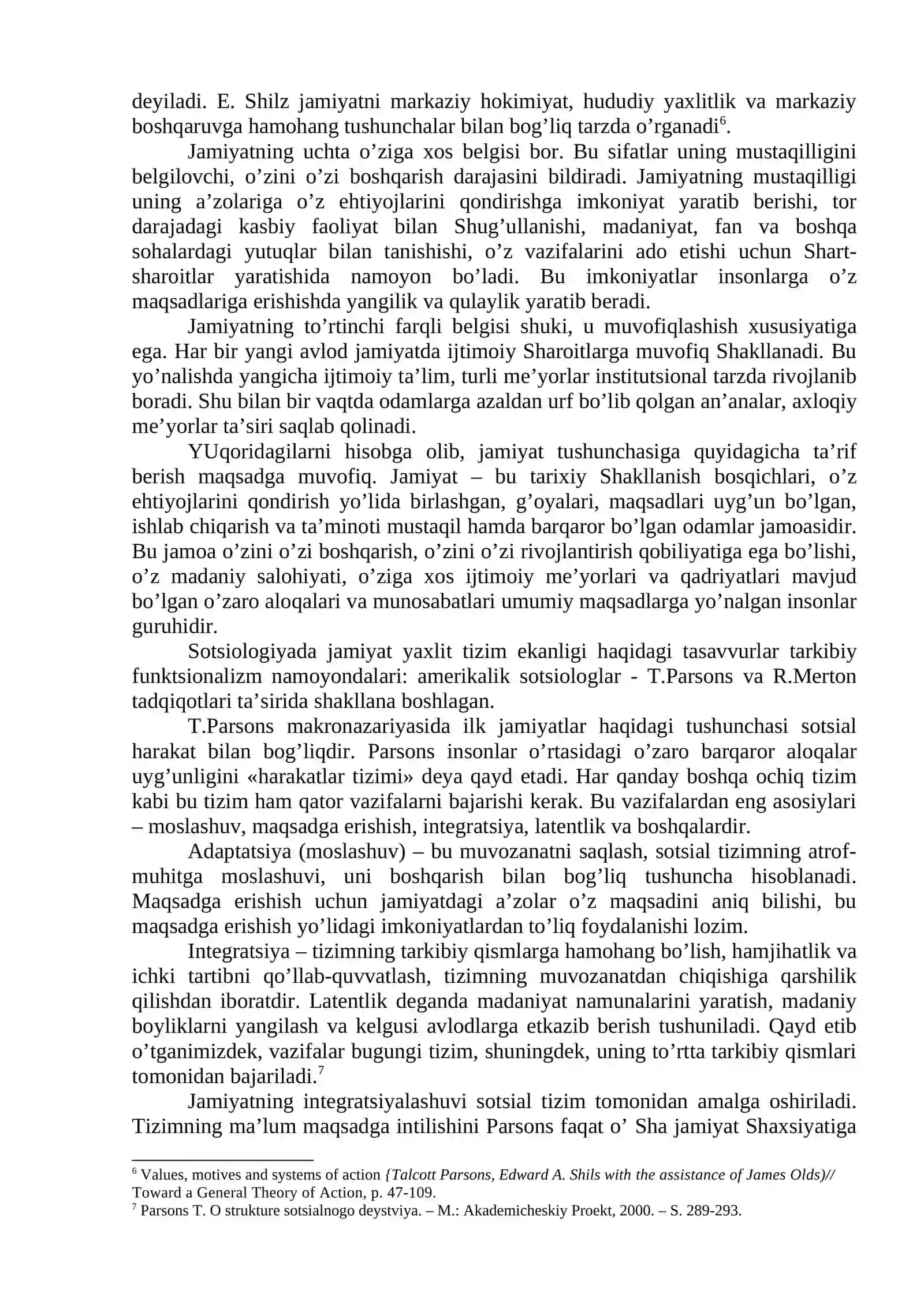 JAMIYAT – SOTSIAL TIZIM SIFATIDA 3