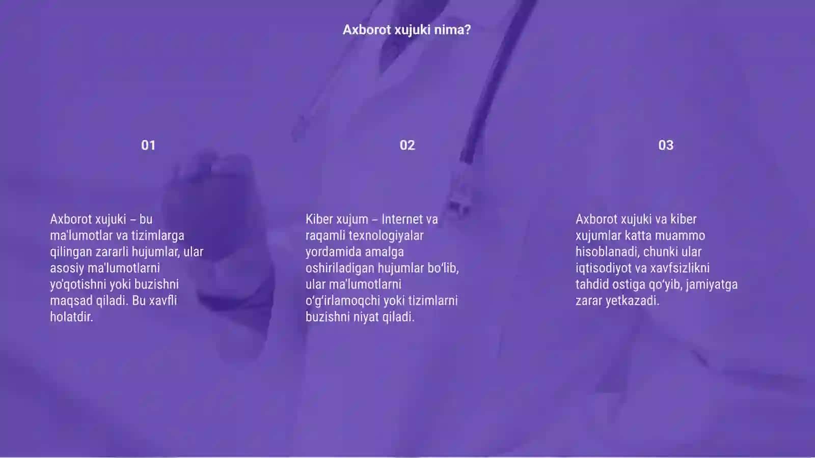 Axborot xujuki va kiber xujum 3