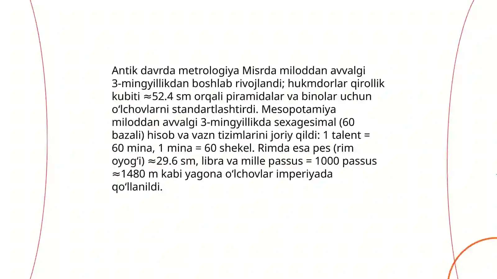 Metrologiya fanining tarixiy rivojlanishi 3