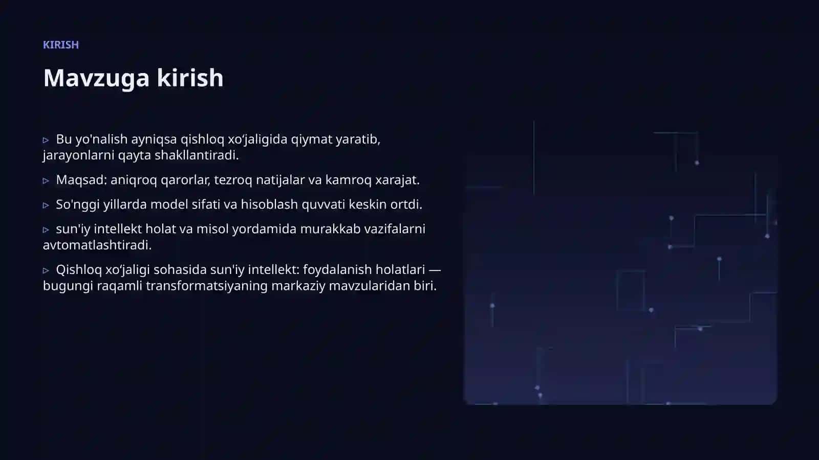 Sun'iy intellekt: foydalanish holatlari 3
