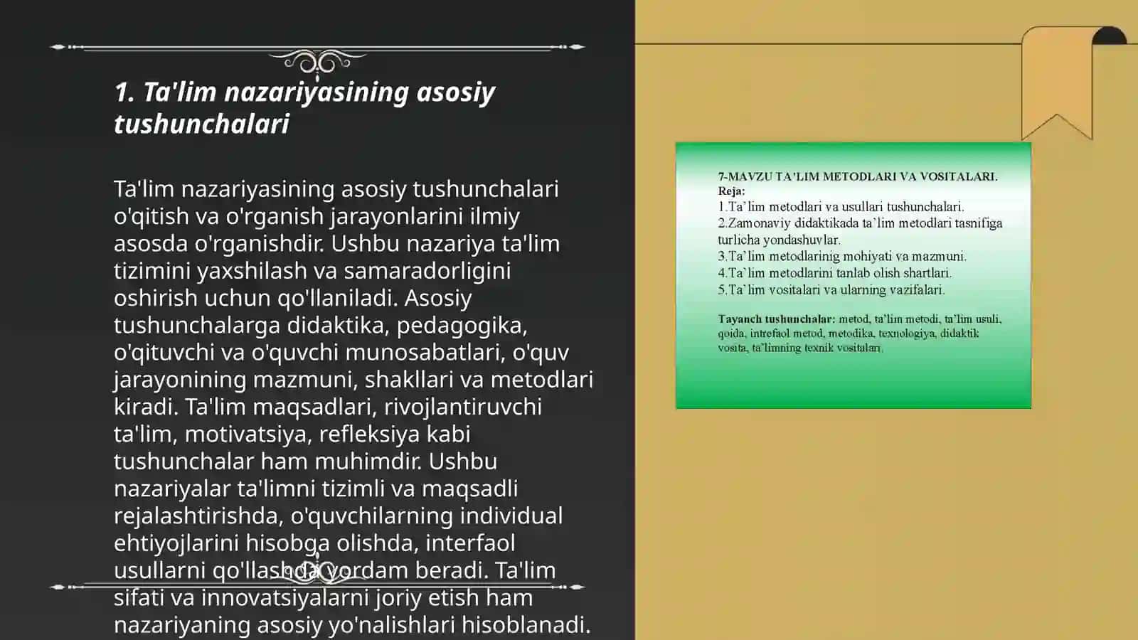Ta'lim Nazariyasi va Didaktika 3