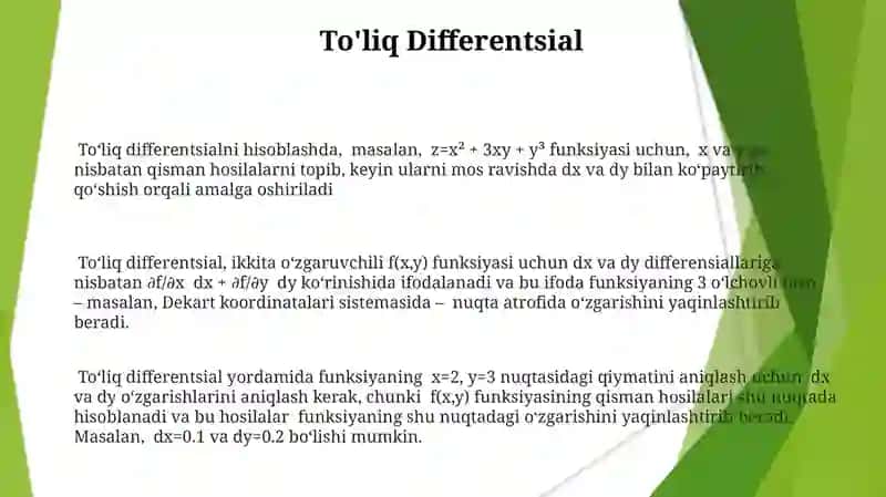 Ikki ozgaruvchanlik funksiya 3