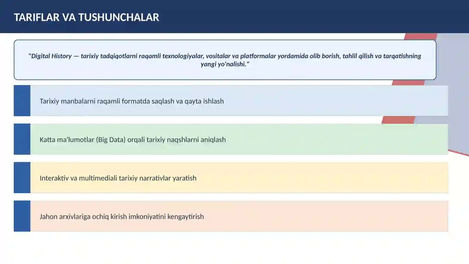 DIGITAL HISTORY (RAQAMLI TARIX) TUSHUNCHASI VA UNING TADQIQOT DOIRASI 3