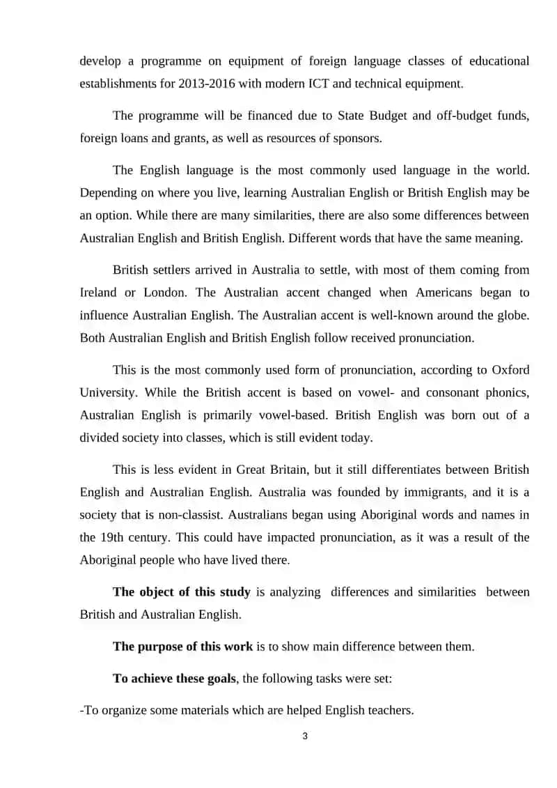 GERMAN BORROWINGS AND THEIR INFLUENCE ON ENGLISH LANGUAGE 3