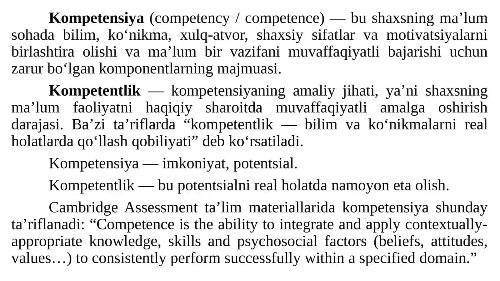 Akademik ko‘nikmalar va kasbiy kompetentlik faniga kirish 3