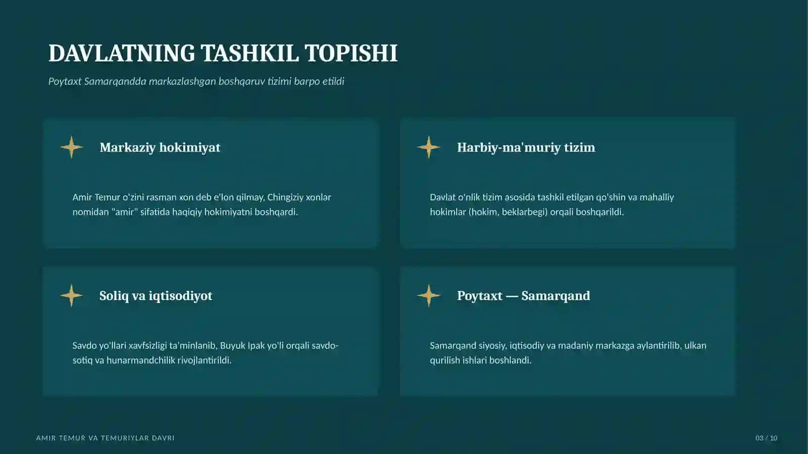 Tarix fanidan taqdimot 3