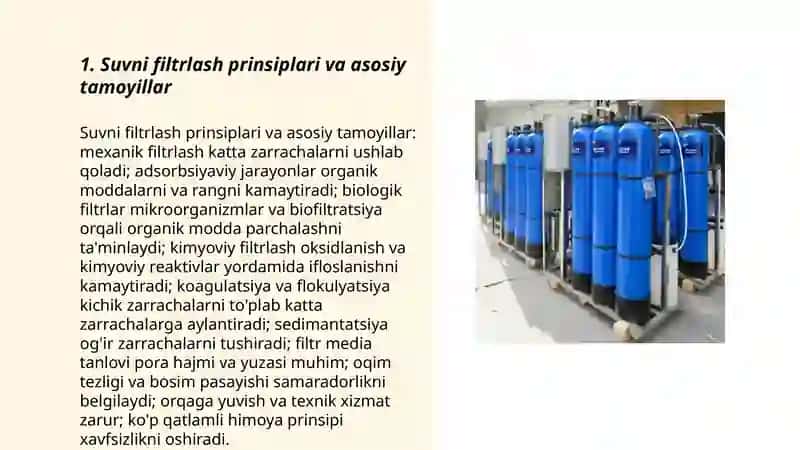 Suv filtrlash 3