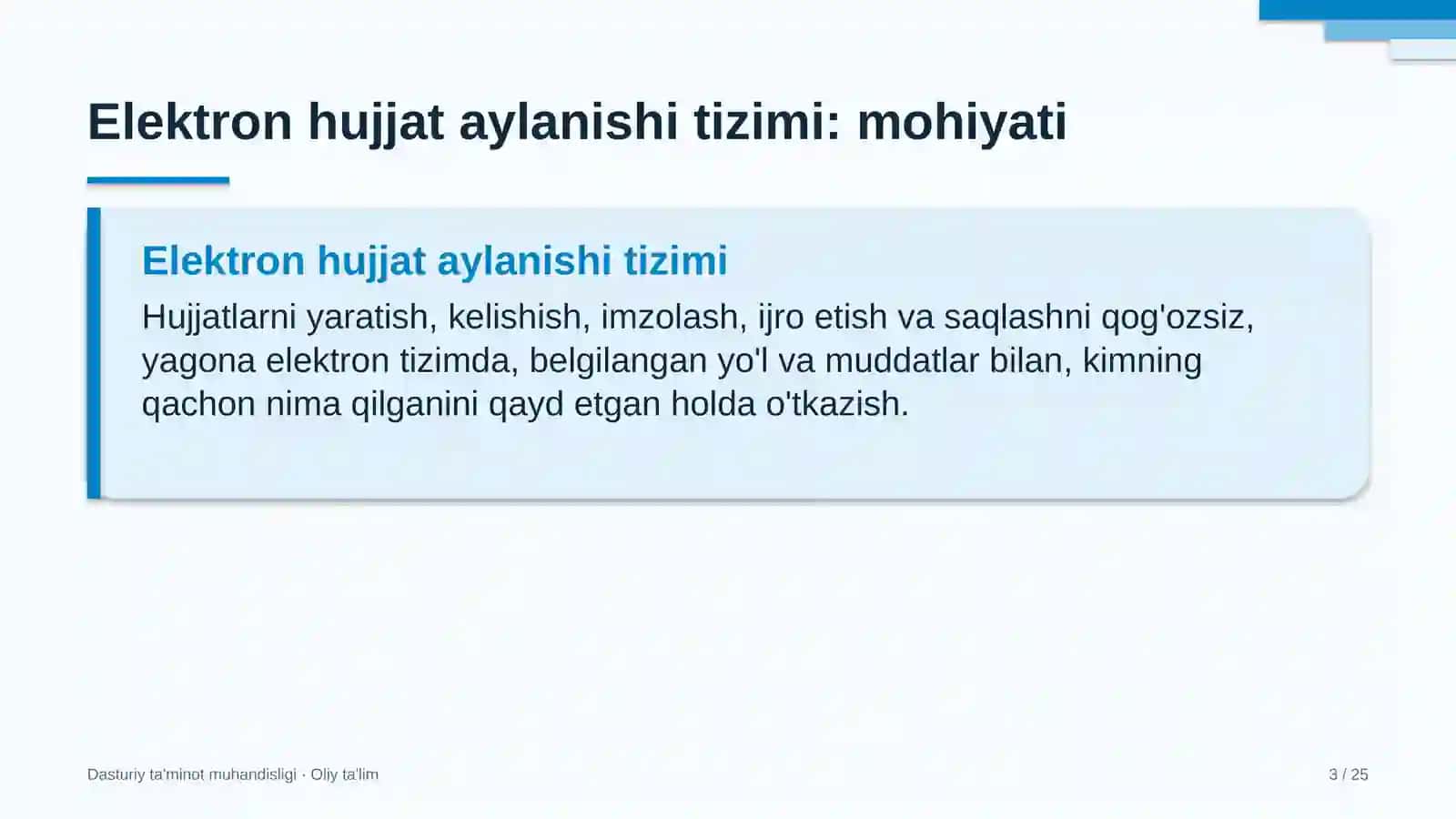 Korporativ axborot tizimlarida elektron hujjat aylanishi tizimini joriy etish 3