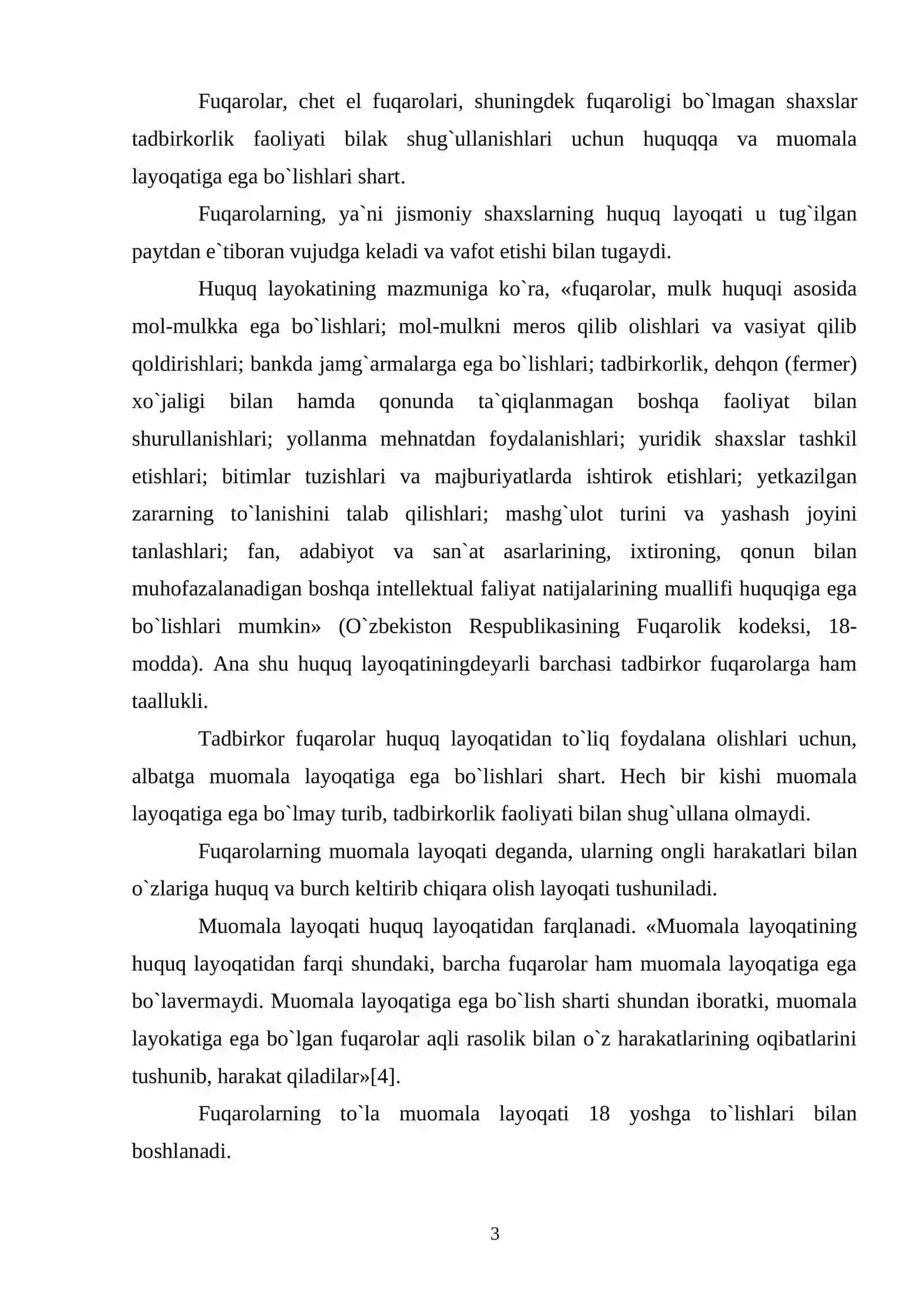Tadbirkorlik faoliyatini tashkil etish 3