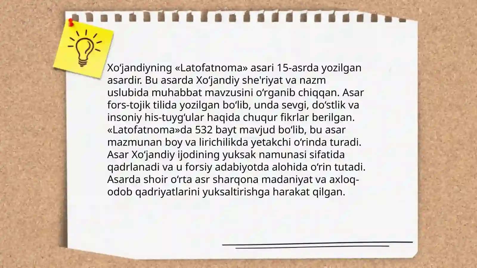 "Latofatnoma" asari 3