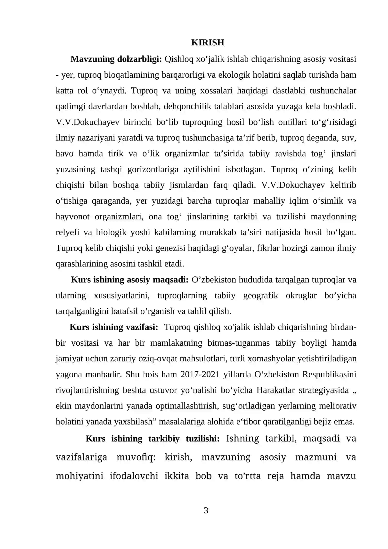 O’ZBEKISTON TUPROQLARI, ULARNING TASNIFLANISHI VA XUSUSIYATLARI 3