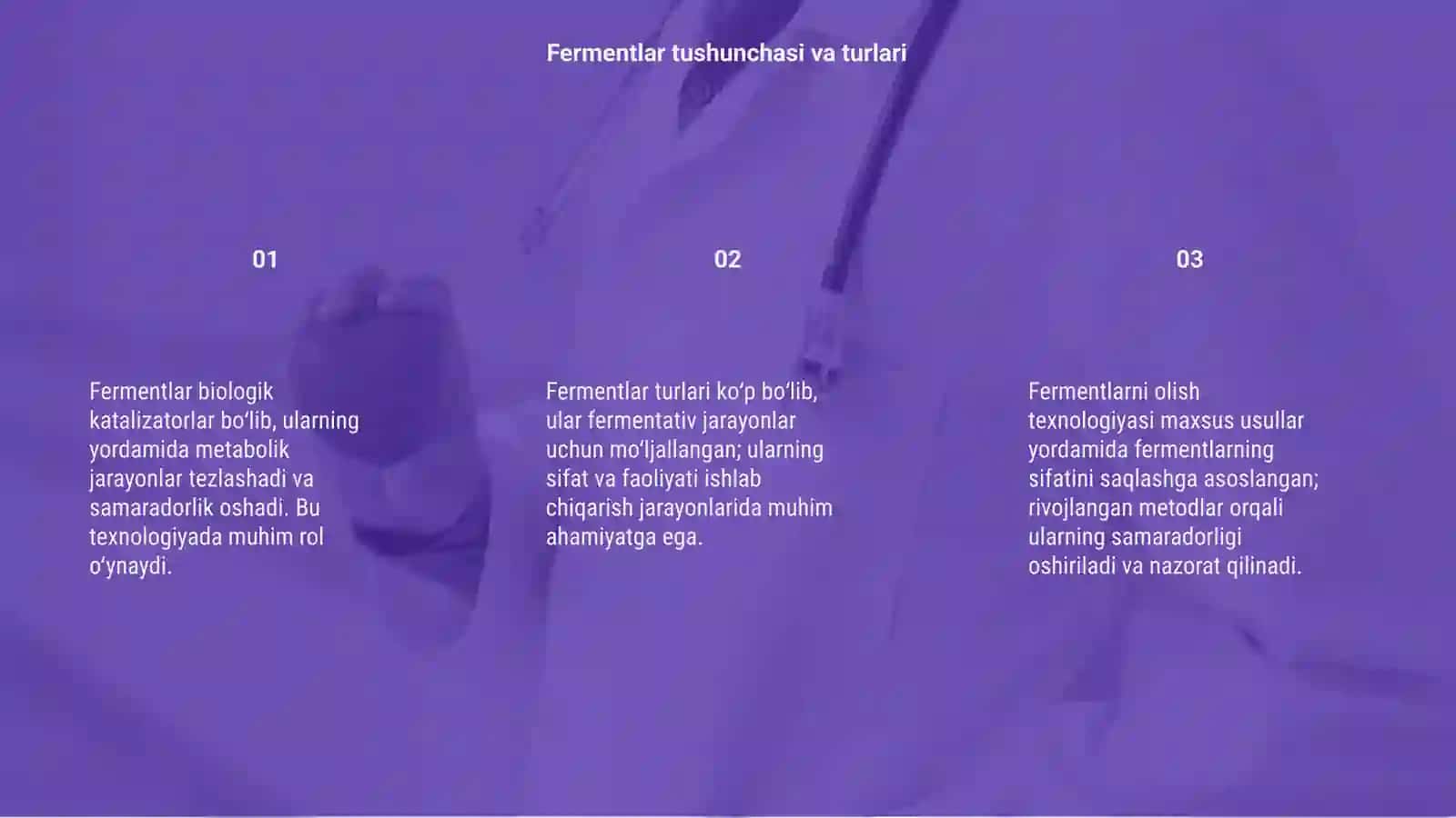 Fermentlarni olish texnologiyasi 3