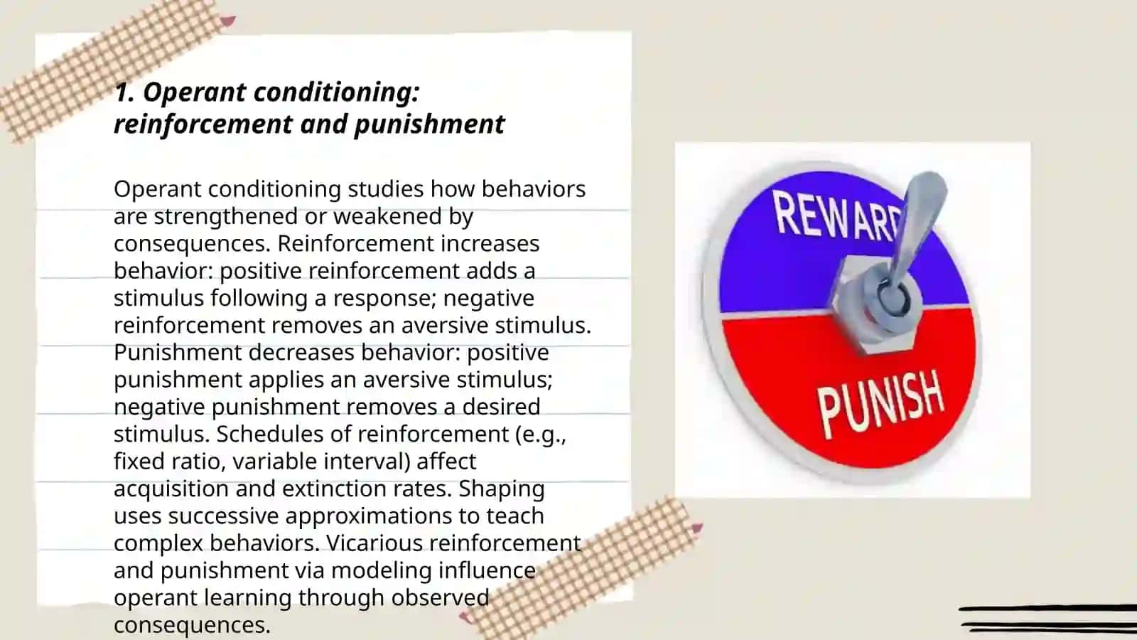 Operant conditioning: reinforcement and punishment 3