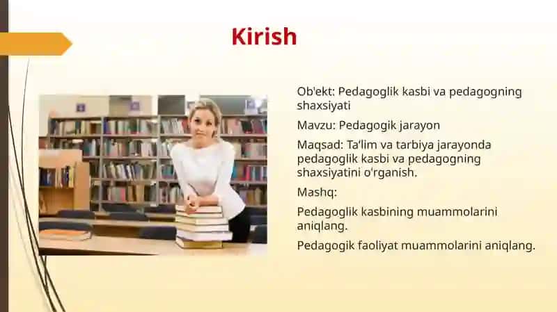 Pedagoglik kasbi va uning vazifalari 3